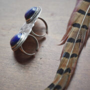 Sterling Silver Lapis Lazuli Statement Ring